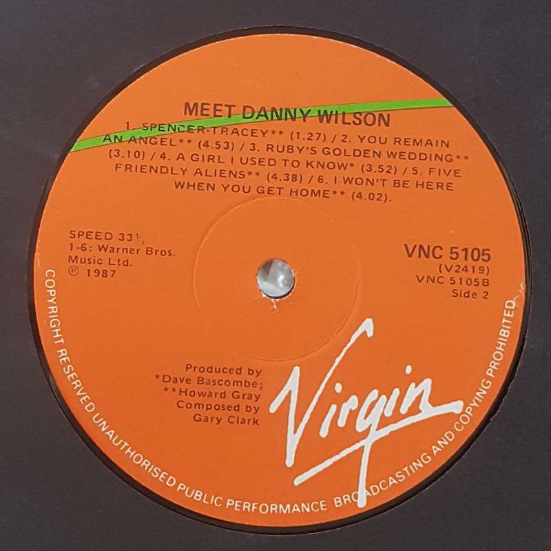 DANNY WILSON - MEET DANNY WILSON Vinyl, LP, Album Country: South Africa Released: 1987