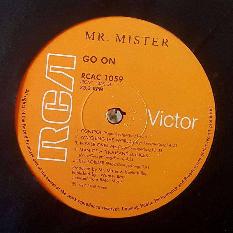 MR MISTER - GO ON... Vinyl, LP, Album Country: South Africa Released: 1987
