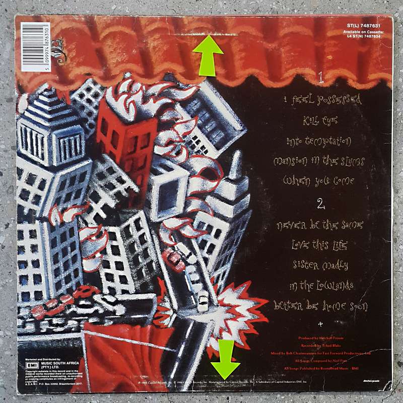 CROWDED HOUSE - TEMPLE OF LOW MEN Vinyl, LP, Album, Stereo Country: South Africa Released: 1988