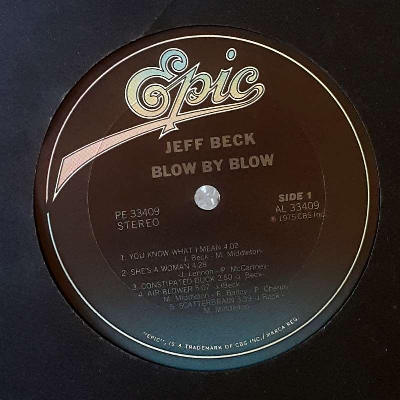 JEFF BECK - BLOW BY BLOW Vinyl, LP, Album, Stereo, Country: US Released: 1975