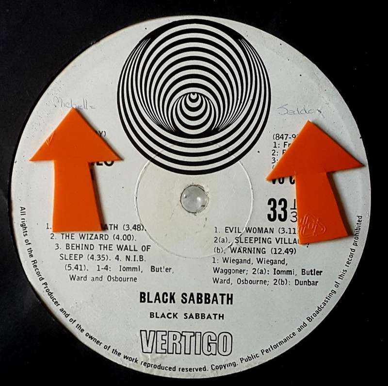 BLACK SABBATH - BLACK SABBATH Vinyl, LP, Album Country: South Africa Released: 1970