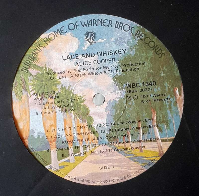 ALICE COOPER - LACE AND WHISKEY Vinyl, LP, Album Country: South Africa Released: 1977