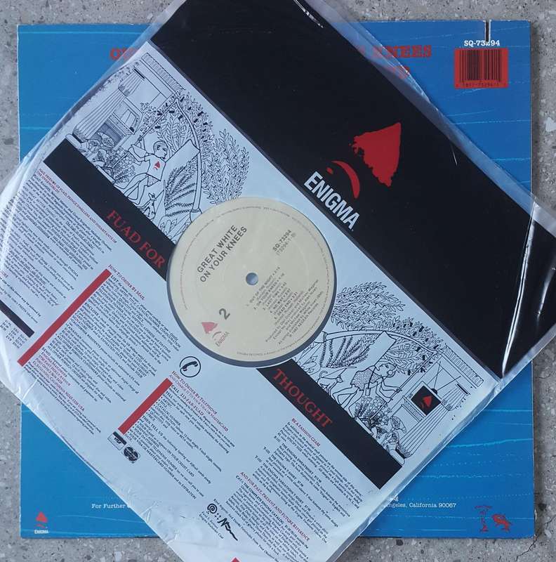 GREAT WHITE - ON YOUR KNEES(First Album)  Vinyl, Country: US Released: 1987