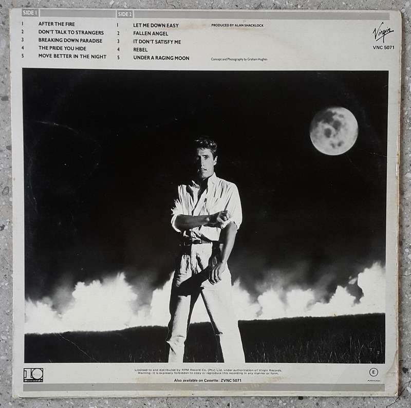 ROGER DALTREY - UNDER A RAGING MOON Vinyl, LP, Album Country: South Africa Released: 1985