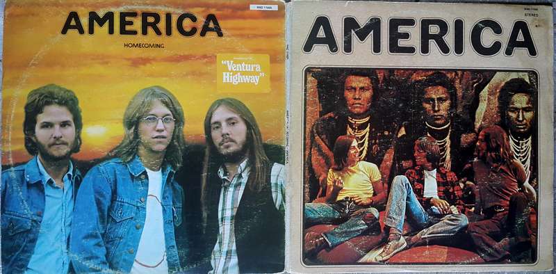 AMERICA - AMERICA/HOMECOMING 2 x Vinyl, LP, Comp.  Gatefold Country: South Africa Released: 1972