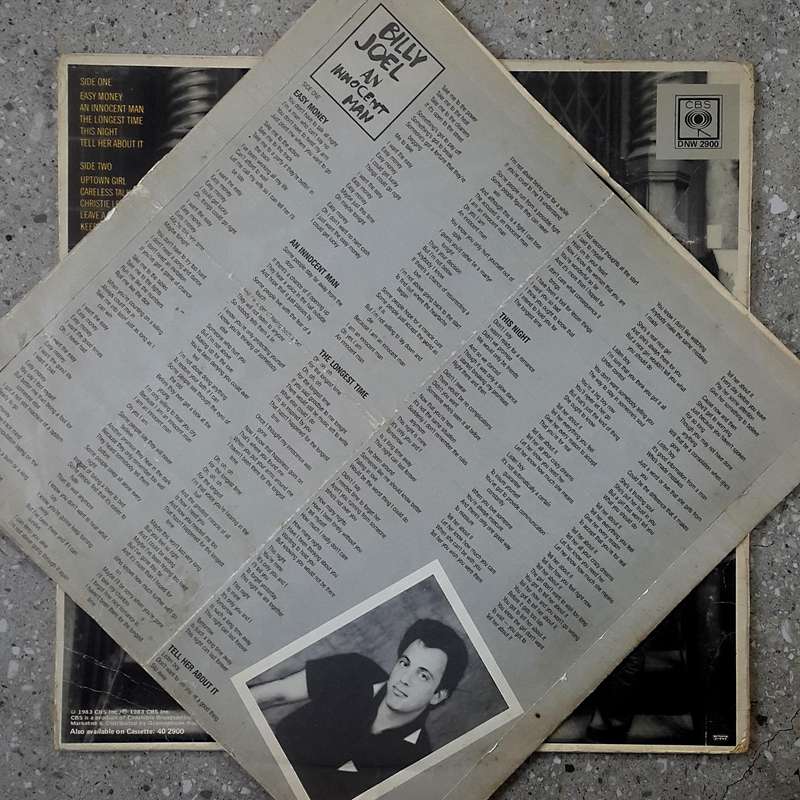 BILLY JOEL - AN INNOCENT MAN Vinyl, LP, Album Country: South Africa Released: 1983