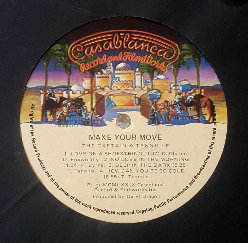 THE CAPTAIN & TENNILLE - MAKE YOUR MOVE Vinyl, LP, Album Country: Zimbabwe Released: 1979