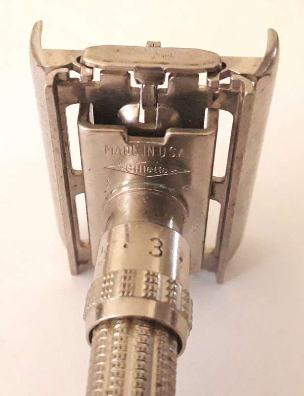 Vintage Gillette 1963 (I2) Slim Adjustable Safety Razor
