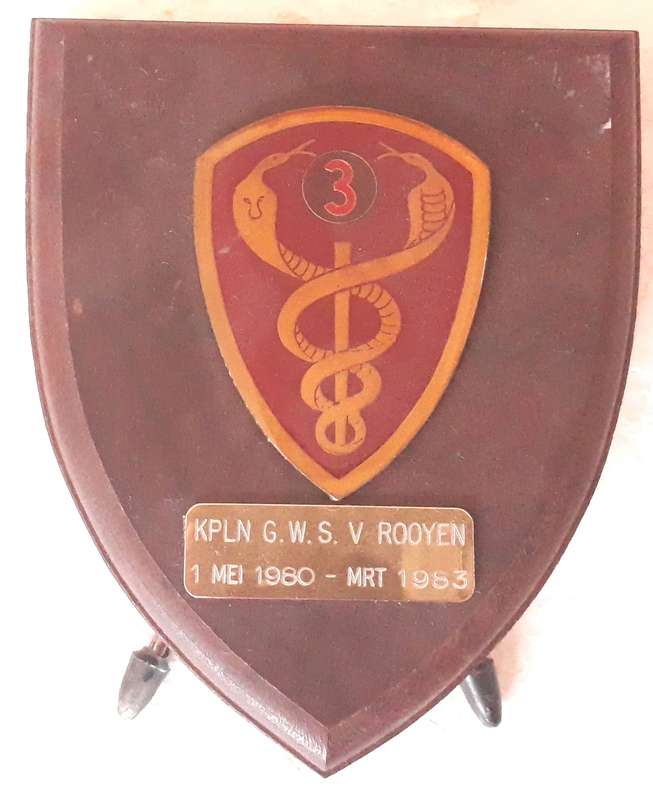 SADF 3rd Field Ambulance Unit Plaque