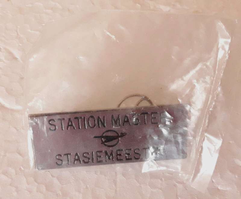 South African Railways Station Master / Stasiemeester Badge