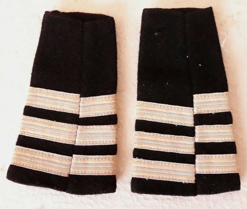 South African Railways Station Master / Stasiemeester Epaulettes - Silver Type