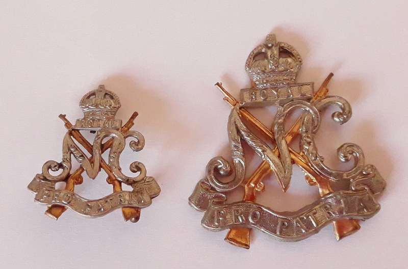 UDF Royal Natal Carbineers Cap and Collar Badges