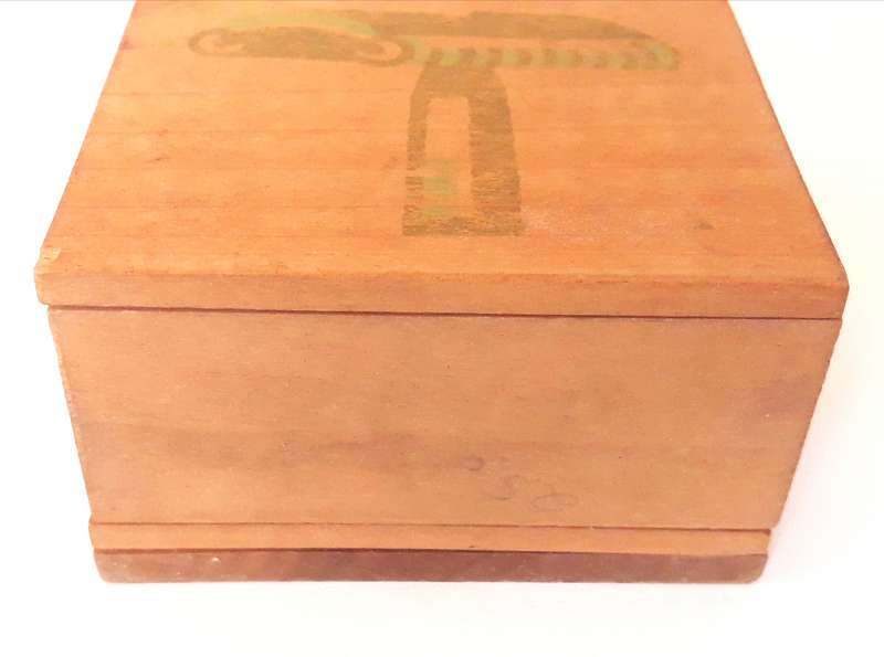 Vintage Wall Hanging Wooden Razor Holder with Used Blade Disposal Slot