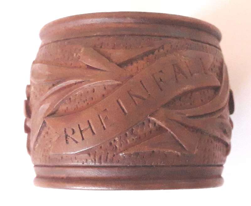 Vintage Swiss Rheinfall Wooden Napkin Holder