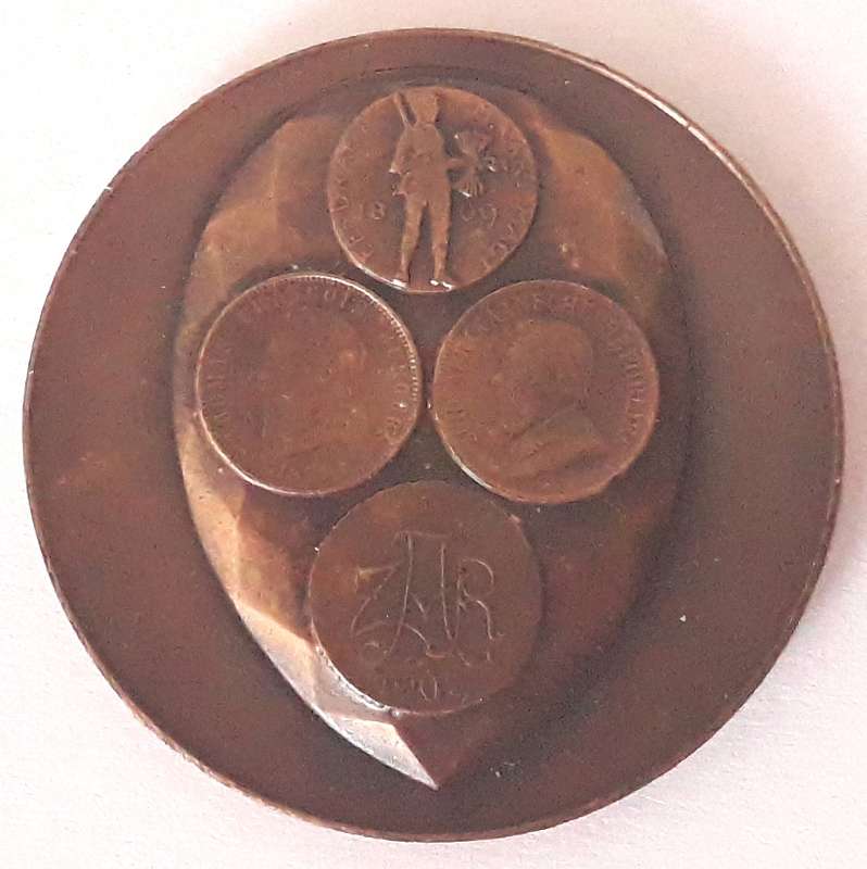 1974 Transvaal Numismatic Society 5th National Convention Bronze Medallion