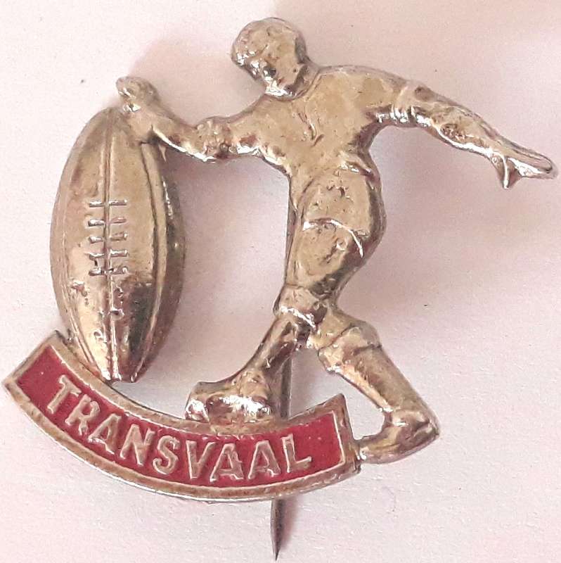 Vintage South African Rugby Transvaal Pin Badge