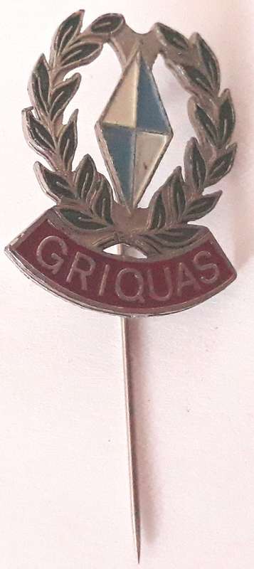 Vintage South African Rugby Griquas Pin Badge