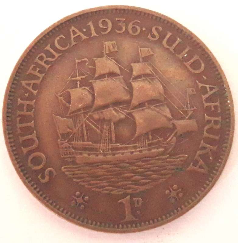 South African 1936 Penny