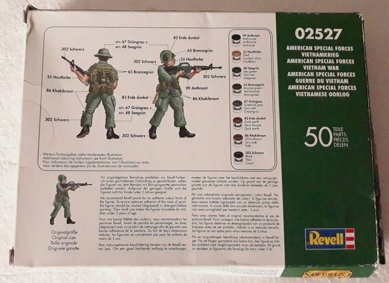 Revell 02527 Vietnam American Special Forces Figures