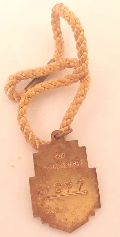 Vintage 1964 Henley Royal Regatta Stewards Enclosure Badge
