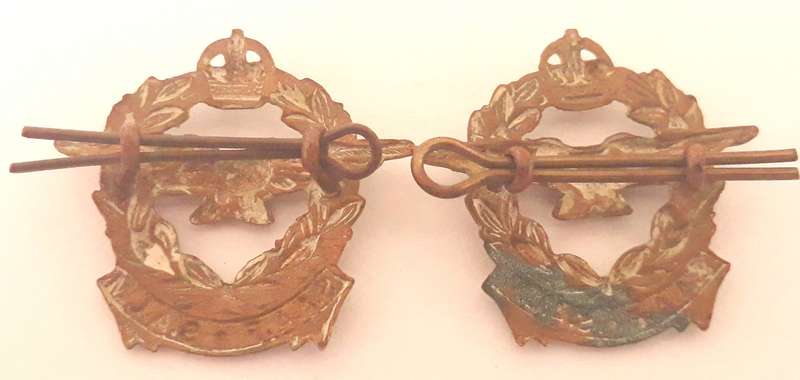 World War Two South African Airforce Collar Badge Pair