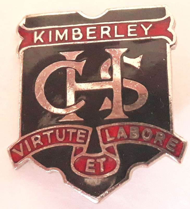 Vintage Kimberley Christian High School Pin Badge