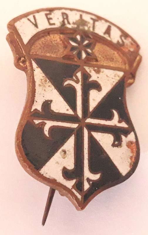Vintage Catholic School Pin Badge