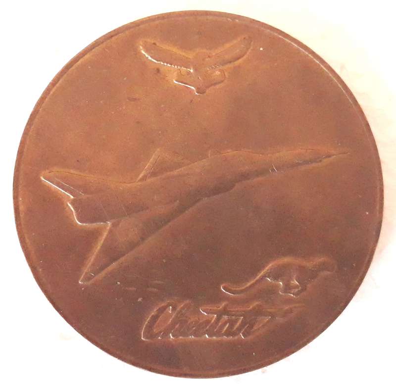 South African Airforce 1986 Atlas Unveiling of the Cheetah D Medallion