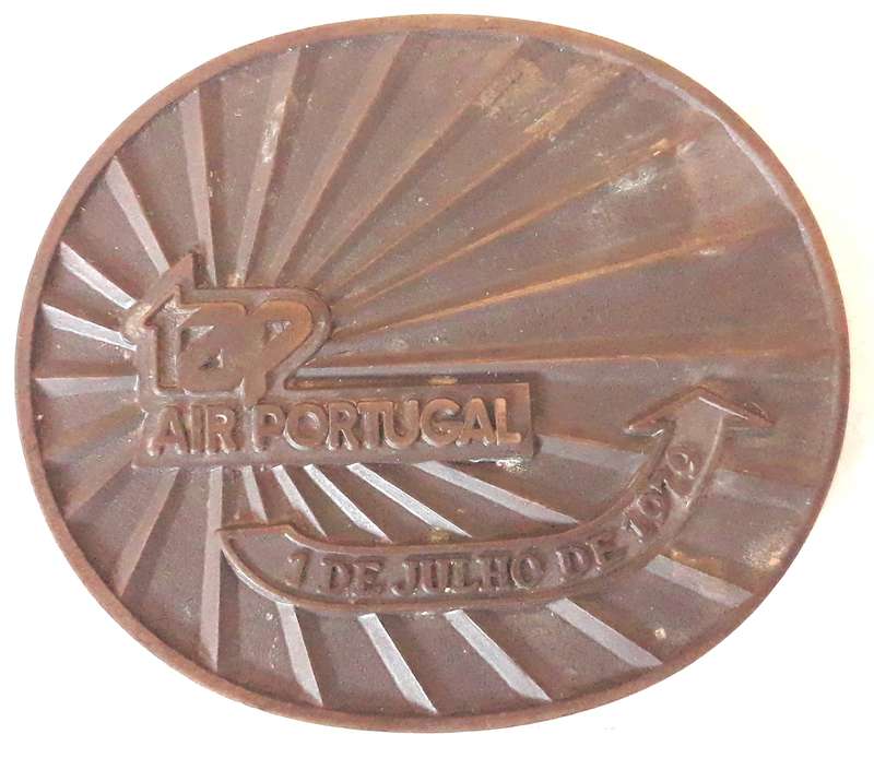 Vintage 1979 TAP Portugal Airline 35 Year Anniversary Medallion