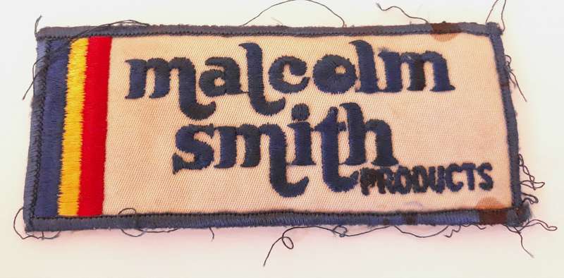 Vintage 1970s Malcolm Smith Products Racing Cloth Badge
