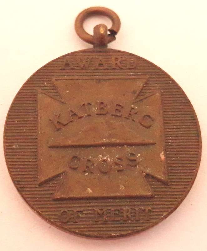 Vintage Award Katberg Cross of Merit Medal / Fob