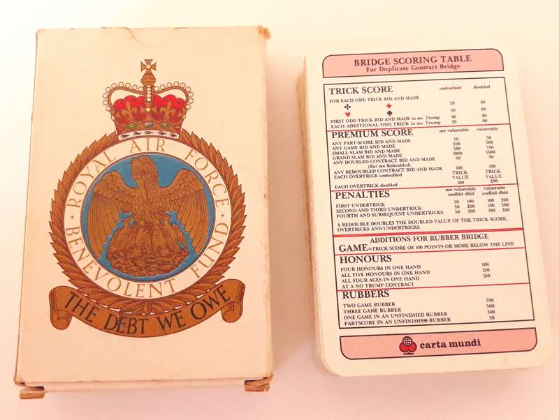 Vintage Royal Airforce Benevolent Fund Card Deck
