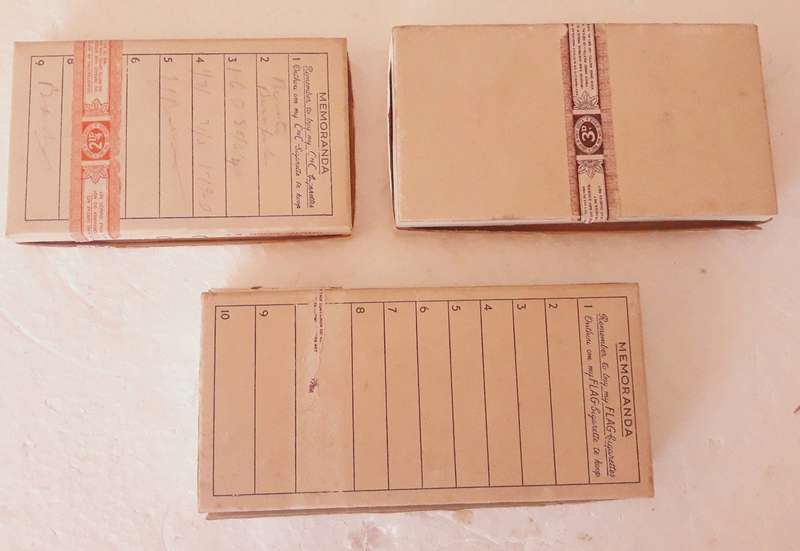 Vintage Selection of Cigarette Boxes - Empty