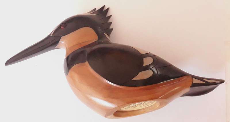 Vintage Knysna Feathers Gallery Limited Edition Pied Kingfisher