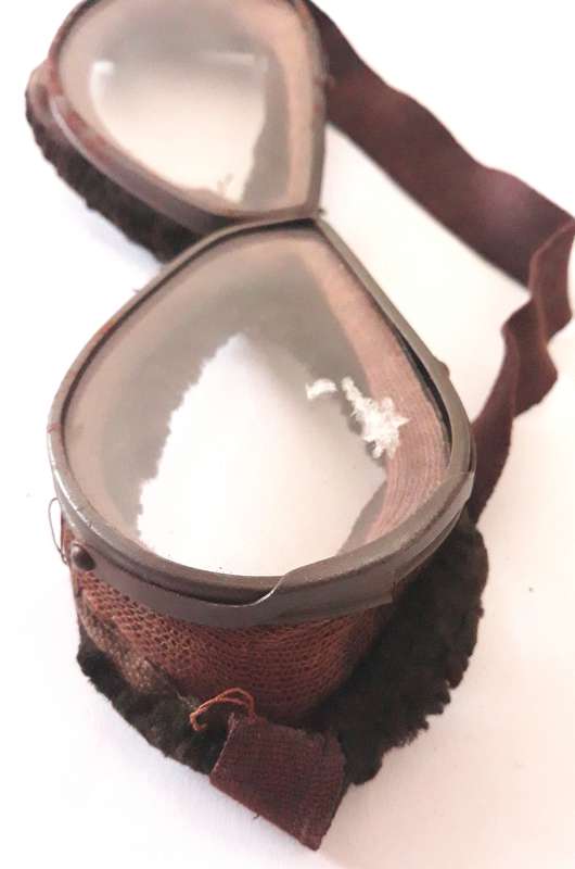 WW1 Era RFC, RNAS and RAF Triplex Style Flying Goggles