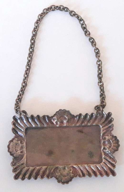 Vintage Sherry Silver Plated Decanter Label