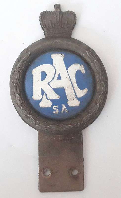 Vintage Royal Automobile Club Car Badge- SA Version
