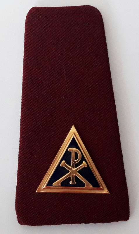 SADF Chaplain's Shoulder Board with Badge