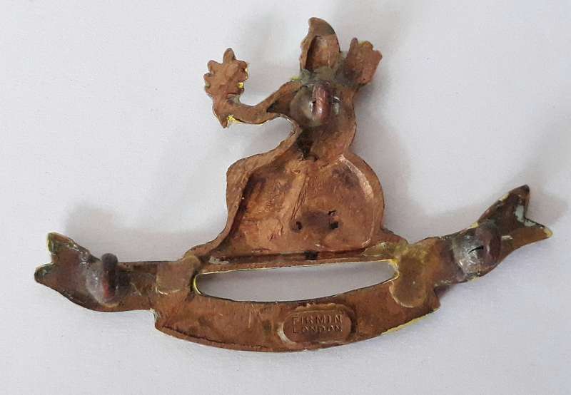 WW1 British The Norfolk Regiment Officer's Collar Badge