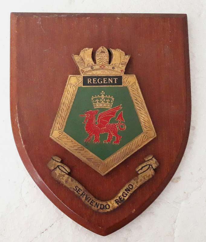 Vintage British Navy Regent Plaque