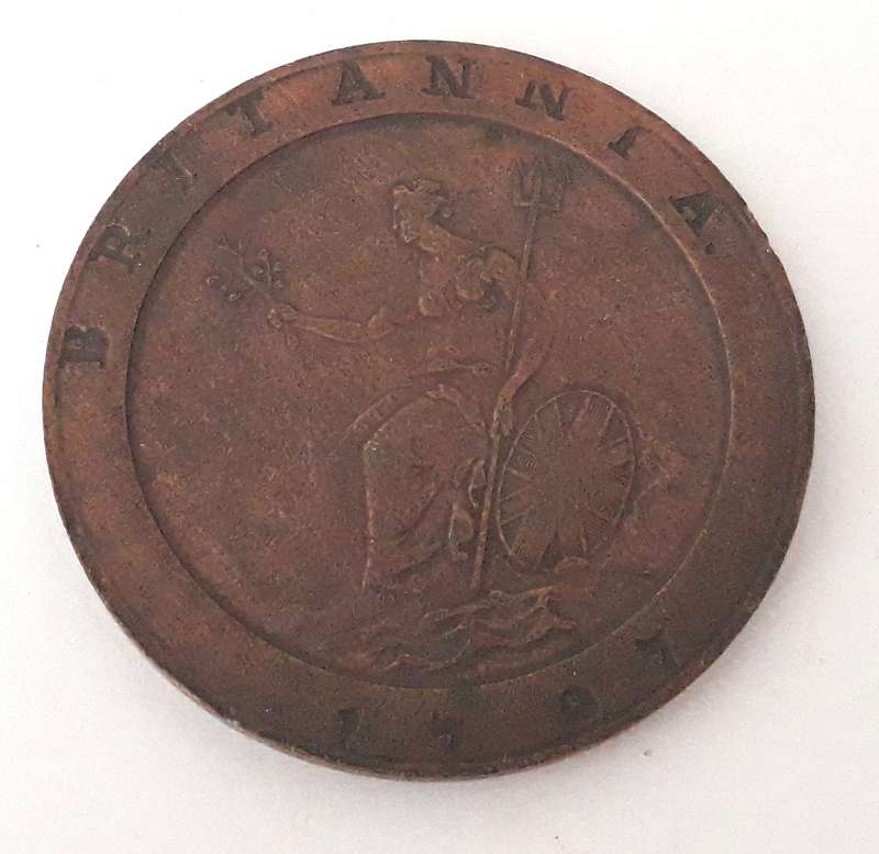Vintage Van Riebeeck 1797 Cartwheel Penny Coin Replica Token