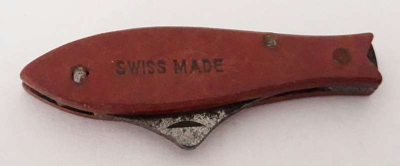 Vintage Swiss Made Mini Fish Pocket Knife