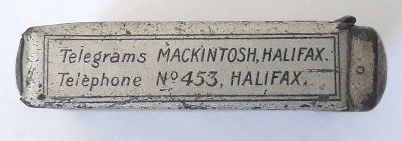Antique Victorian/Edwardian Era Mackintosh's Toffee Vesta Match Case/Striker