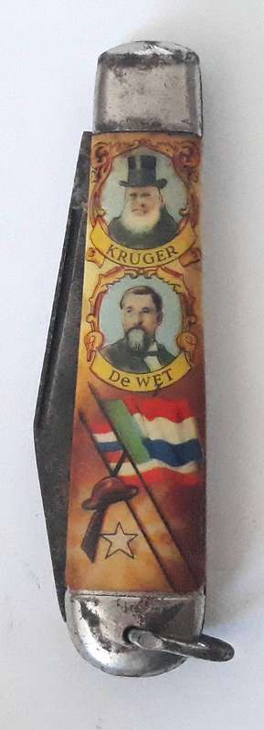 Vintage Richards Sheffield Paul Kruger/Christiaan De Wet Pocket Knife
