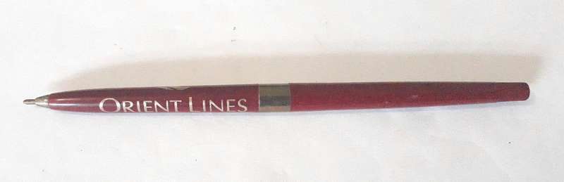 Vintage 1990s Orient Lines Cruise Ship Desk Pen