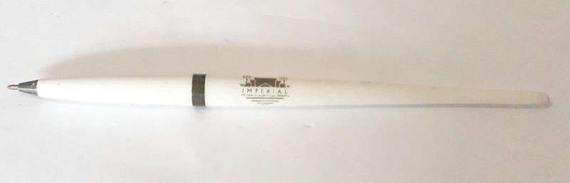 Vintage 1990s Imperial Hotel Mauritius Desk Pen