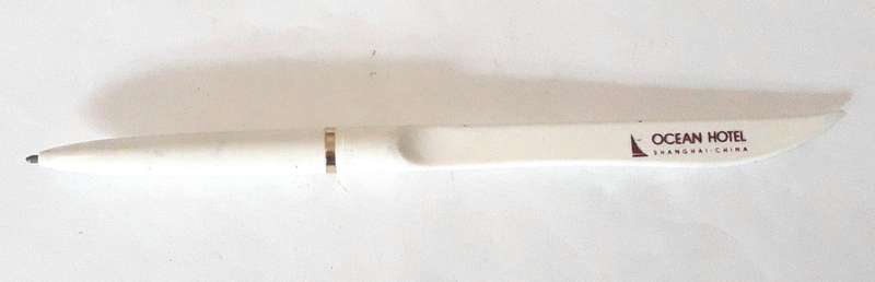 Vintage 1990s Ocean Hotel Shanghai Desk Pen