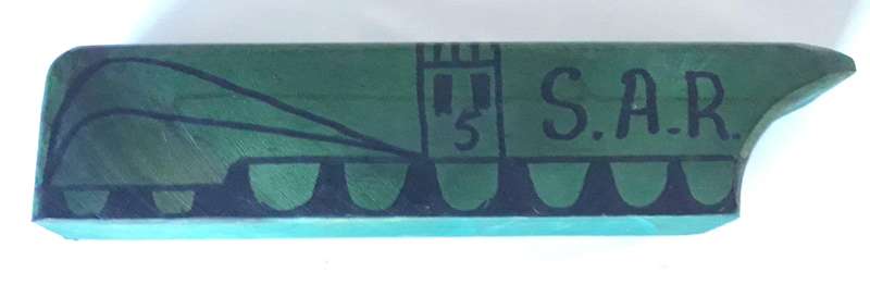 Vintage South African Railways Wooden Train Whistle