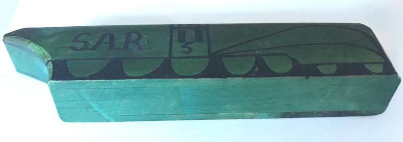 Vintage South African Railways Wooden Train Whistle