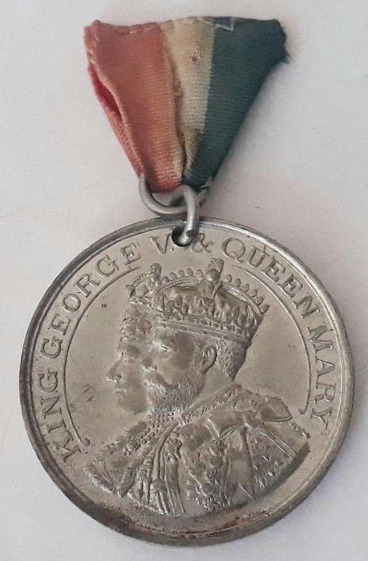 Antique 1912 George 5th Visit to City of Cardiff Medallion